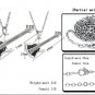 Set of Titanium Stainless Steel Black Rock Guitar Pendant Couple Lover Necklace