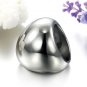 316L Stainless Steel Large Dome Big Round Ring Band, Unisex