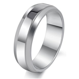 Mens Simple Classic Bridal Wedding Engagement Band Stainless Steel Ring