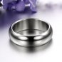 Mens Classic Wedding Band Stainless Steel 7mm Engagement Ring