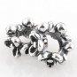 925 Sterling Silver Forget Me Not Flower Spacer - fits European Beads Bracelets