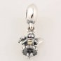 925 Sterling Silver Fairy Pendant Charm - fits European Beads Bracelets