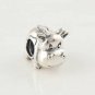 925 Sterling Silver Cow Charm - fits European Beads Bracelets