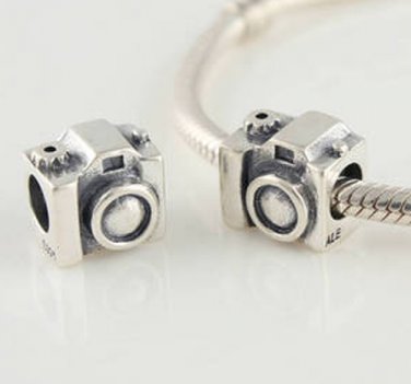 925 Sterling Silver Camera Charm - fits European Beads Bracelets