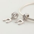 925 Sterling Silver Music Note Pendant Charm - fits European Beads Bracelets
