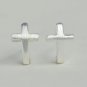 Back to Basic - Cross Earrings Stud in Matte Sterling Silver