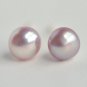 Tiny Lavender Pearl Earrings Stud with Sterling Silver Post