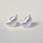 Back to Basic - Mini Heart Earrings Stud in Matt Sterling Silver