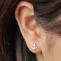 Basic Anchor Earrings Stud in Sterling Silver