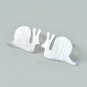 Basic Snail Earrings Stud in Matte Sterling Silver