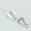 Little Spike/Cone Earrings Stud in Sterling Silver