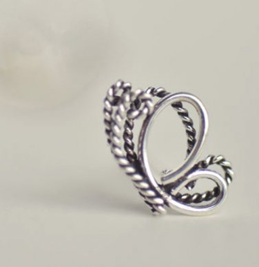 Tiny Butterfly Wings Earrings Stud in Sterling Silver