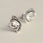 Tiny Butterfly Wings Earrings Stud in Sterling Silver