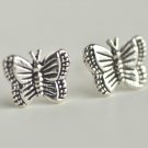 Little Butterfly Earrings Stud in Sterling Silver