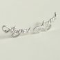 Angel Wording Earrings Stud in Sterling Silver