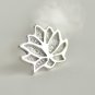 Cute Tiny Lotus Flower Earrings Stud in Sterling Silver