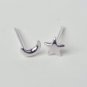 Tiny Moon Star Earrings Stud in Sterling Silver - Minimalist Jewelry