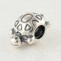925 Sterling Silver Turtle Charm - fits European Beads Bracelets