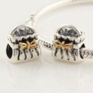 925 Sterling Silver Bow Purse Charm - fits European Beads Bracelets