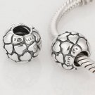 925 Sterling Silver Lotsa Love Hearts Charm - fits European Beads Bracelets