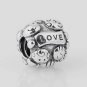 925 Sterling Silver Family Love Charm - fits European Beads Bracelets