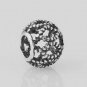 925 Sterling Silver Openwork Beaded Weave Charm - fits European Beads Bracelets