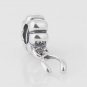 925 Sterling Silver Wishbone Pendant Charm - fits European Beads Bracelets