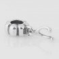 925 Sterling Silver Wishbone Pendant Charm - fits European Beads Bracelets