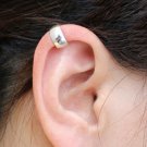 925 Sterling Silver 6mm Wide Polished Cartilage Ear Cuff Wrap Clip On Earring