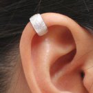 925 Sterling Silver Sand Finish Cartilage Ear Cuff Wrap Clip On