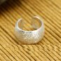 925 Sterling Silver Sand Finish Cartilage Ear Cuff Wrap Clip On