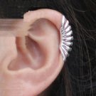 925 Sterling Silver Spiral Spring Coil Cartilage Ear Cuff Wrap Clip On Earring
