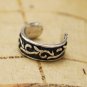 925 Sterling Silver Wave Tribal Design Cartilage Ear Cuff Wrap Clip On Earring