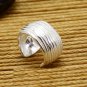 925 Sterling Silver Swirl Design Cartilage Ear Cuff Wrap Clip On Earring