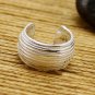 925 Sterling Silver Swirl Design Cartilage Ear Cuff Wrap Clip On Earring