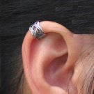 925 Sterling Silver Criss Cross Weave Lace Cartilage Ear Cuff Wrap Clip On Earring