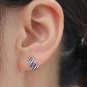 925 Sterling Silver Braid Cartilage Ear Cuff Wrap Clip On Earring