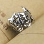 925 Sterling Silver Drama Mask Cartilage Ear Cuff Wrap Clip On Earring