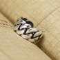 925 Sterling Silver Interlink Chain Earring Wrap Clip On Ear Cuff