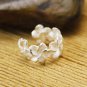 925 Sterling Silver Flower Blossom Cartilage Ear Cuff Wrap Clip On Earring