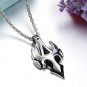 316L Titanium Stainless Steel Rock n' Roll Punk Cross Pendant Necklace