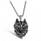 316L Titanium Stainless Steel Wolf Totem Pendant Necklace