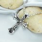 316L Titanium Stainless Steel Tribal Inspired Cross Pendant Necklace