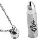 316L Titanium Stainless Steel Dragon Bullet Pendant Necklace