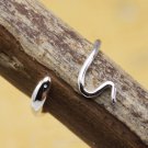 Ssss..... Sterling Silver Baby Coiled Snake Ring - Wrap Around Band
