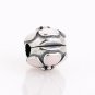 925 Sterling Silver Pink Cherry Blossom Clip - fits All European DIY Charm Bead Bracelets