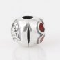 925 Sterling Silver Love Red Cherries Clip - fits All European DIY Charm Bead Bracelets
