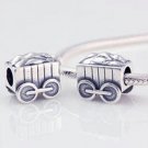 925 Sterling Silver Wagon Charm - fits All European DIY Charm Bead Bracelets