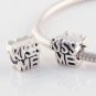 925 Sterling Silver KISS ME Charm - fits All European DIY Charm Bead Bracelets