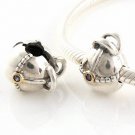 925 Sterling Silver Armour Locker Clip Charm - fits All European DIY Charm Bead Bracelets